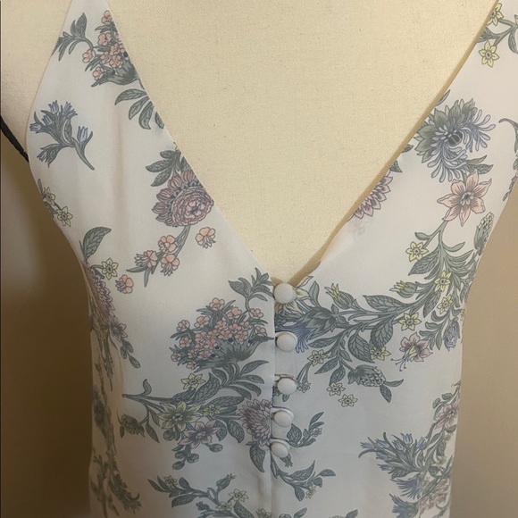 LOFT Racerback Floral Top - Picture 4 of 7
